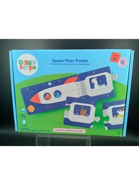 Gigglescape Space Floor Puzzle Ages 3+ Alphabet Animal Themed 28-Piece 10 Ft Lon